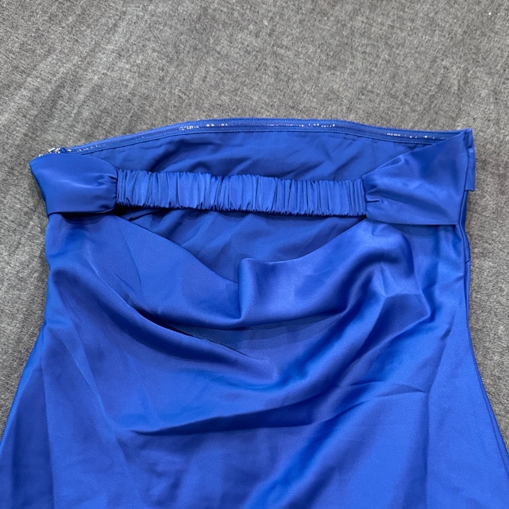 Lulu's Sapphire Strapless Dress - Picture 3 of 4